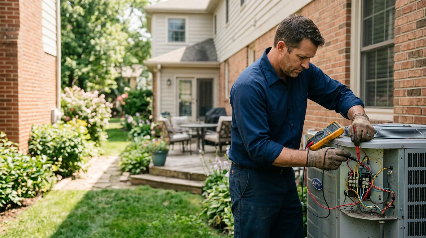 HVAC technician working near Carversville, PA